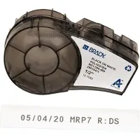 Brady M21-500-488 tape polyester zwart op wit 12,7 mm x 6,40 m (origineel)