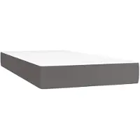vidaXL Pocketveringmatras voor kinderen medium 80x160 cm kunstleer grijs