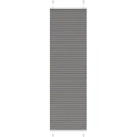 vidaXL Plissé rolgordijn 55x200 cm stofbreedte 54,4 cm antraciet