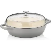 kela Stoofpan Calido Met Deksel Grijs 28 cm
