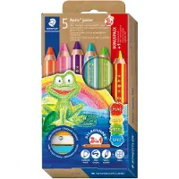 Staedtler Noris junior 3-in-1 - 5 kleuren met regenboogpotlood