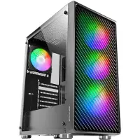 Mars Gaming PC Behuizing - - MC-F - 4 ARGB Ventilatoren - Gehard Glas - Waterkoeling