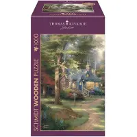 Schmidt - Legpuzzel - Houten puzzel - Dorp aan het meer - Thomas Kinkade - 1000 stukjes - Volwassenen - vanaf 12 jaar