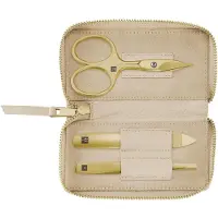 Zwilling Premium gold leren etui Beige 3-delige Manicureset 3 st