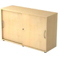 Hjh OFFICE PRO BETA 1752S - Esdoorn Hoogte van de map | 2 OH Schuifwandkast Metalen handgreep