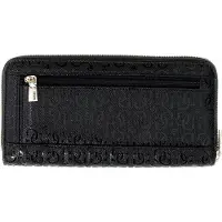 GUESS portemonnee Stacey SLG Zip Around Wallet Black zwart