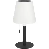 Eglo Design tafellamp Montapalma zwart met wit kegel