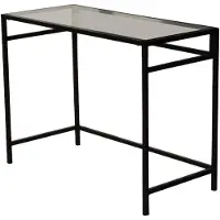 Skye Decor , Netwerkwerkblad / 100x45cm M100F, Bureau, Zwart, 100% gehard glas, 100 x 45 x 75 cm