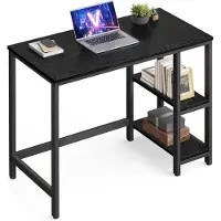 Merkloos Omgoods - Computer Bureau met 2 Verstelbare Planken, Industrieel Design