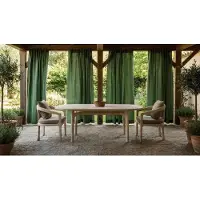AEA Robuster Beiger Gartentisch Exklusive Terrassentische Holztische