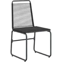 vidaXL Tuinstoelen 2 st Zwart Rattan