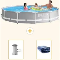 Intex Prism Frame Zwembad, rond - 366x76 cm - 3-delig, model S21355