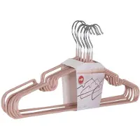 House Nordic Set van 10 kledinghangers Massa | metaal roze 4x41x18 cm kledinghangers | NADUVI