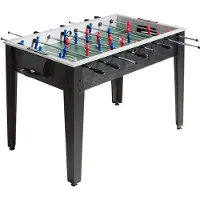 Costway Tafelvoetbaltafel in wedstrijdformaat, kicktafel voor volwassenen en kinderen, speeltafel incl. 2 ballen, professionele tafelvoetbal voor speelkamer, bars en feesten, 122 x 61 x 79 cm