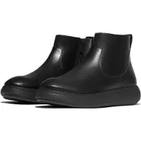 FitFlop Iq-Comff Leren Damesschoenen All Black Boots