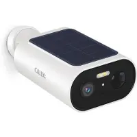 Calex Smart Outdoor Camera, 3MP - Draadloos - Op Zonne-Energie - WiFi 2.4GHz - Nachtzicht - Bewegingssensor - Spotlicht - Two-Way Audio - Wit