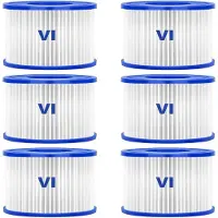 Merkloos Filter Cartridges VI voor Zwembaden (6 Stuks)