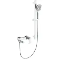 CERANO Wandmengkraan Zenira met accessoires - chroom