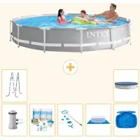 Intex Prism Frame Zwembad, rond - 366x76 cm - 8-delig, model S20566