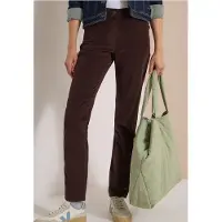 Cecil Dames Mid Waist Slim Leg Broek – Slim Fit - Bruin - 30