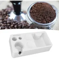 Markenlos Multifunctioneel koffiemolenstation met afvalbak, geschikt voor cafés en keukens, wit