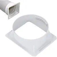 Markenlos A/C-connector, 5,9 inch - Draagbare airconditioner - Vierkant naar rond raamadapter