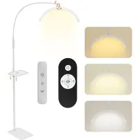 Puluomis LED-schoonheidslamp, verstelbare lamp met afstandsbediening, 3 kleurtemperaturen en traploos dimbaar, 320° verstelbare hals voor wimperextensions