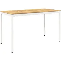 Syfax Tuinbar tafel NAARDEN, wit, 180 x 88,5 x 105 cm