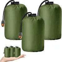 OEM Waterdichte noodset - 3 stuks - warmtereflecterend - groen - voor gebruik in de open lucht