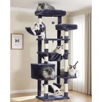 Merkloos Grote Kattenkrabpaal met Platforms en Speelgoed
