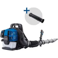 Scheppach benzine rugzakblazer PLB52BP - 1,97 pk / 1,45 kW | 295 km/u luchtsnelheid | 1080 m³/u luchtvolume | 1,3 liter brandstoftank