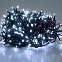 Salcar 5 meter, 50 LED-lichtketting, koudwit, voor binnen gebruik, kerstverlichting, 8 lichtmodi en geheugenfunctie, LED-decoratie voor kerst