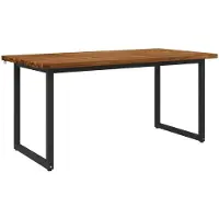 Syfax Vierkante Eettafel 160 x 70 x 75 cm Massief Acaciahout Naturel