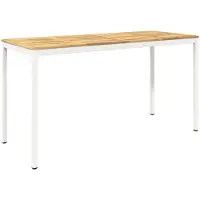 Syfax Tuinbar tafel NAARDEN, wit, 196 x 80,5 x 105 cm
