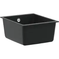 Syfax Enkele keukenspoelbak Graniet 37 x 46 x 20 cm Grafiet
