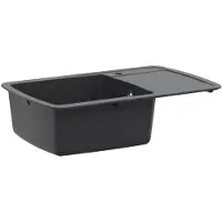 Syfax Enkele keukenspoelbak Graniet 78 x 50 x 31 cm Grafiet