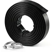 Vevor Terugspoelslang 1,5 inch 30,48 m PVC platte afvoerslang voor zwembadafvoer en irrigatie met 90 psi