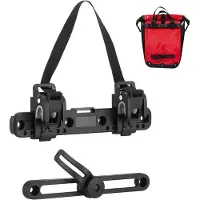Merkloos Fiets Tas Buckle 20 cm, Verstelbaar, Duurzaam Nylon, Eenvoudige Installatie voor Bagagedrager