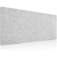 OEM VHV Groot kurken bord, 60 x 40 cm - Decoratief prikbord met vilten kurken - 0,9 cm dik - Opvouwbaar fotobord - Zilvergrijs