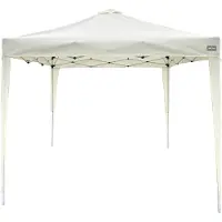 Merkloos Beige opvouwbare paviljoen voor tuin en strand, eenvoudig op te zetten