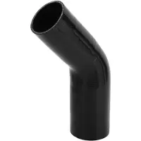 Merkloos Silicone Slang 150mm - Zwart - 70-80mm Binnendiameter - 45 Graden - Meerlaags Geweven - Hoge Temperatuur Bestendig - Koelslang