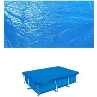 Merkloos Poolhoes 300x201 cm - Zonnekap - Beschermende Dekbedekking - Waterbesparend - Trekkoord Design - Vermindert Verdamping - Zwembadafdekking