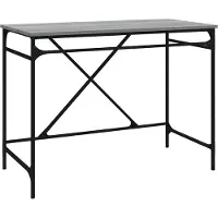 Merkloos Solidchoice - Bureau Grijs Sonoma 100 x 50 x 76 cm van Hout en IJzer
