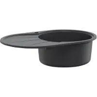 Syfax Keukenspoelbak enkele bak Graniet 77 x 49 x 20.5 cm Grafiet