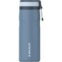 Stanley Twist Flip 2.0 Waterfles met draaidop met springveer 0.47L - 10 Uur Koud - 2 Dagen Koud Met IJs - Roestvrijstalen Drinkfles - BPA Vrij - Lekvrij - Vaatwasserbestendig - Black