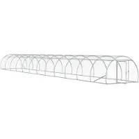 Syfax Kippenhuis, model Silber, afmetingen 1200 x 150 x 100 cm, gemaakt van verzinkt staal