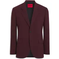 HUGO Modern-fit blazer van stretchmateriaal Maat 48