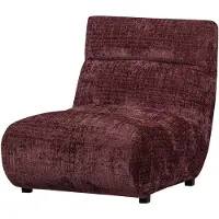 Woood Observe Fauteuil - Chenille - Aubergine - 82x75x96