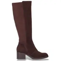 Wonders Dames Leren Laarzen Charme bruin (39), 3 tot 5 cm, Ritssluiting, Casual G-6260