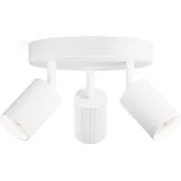 Philips Wyatt Led Opbouwspot | 3 spots | Ronde basisplaat | Wit | GU10 fitting